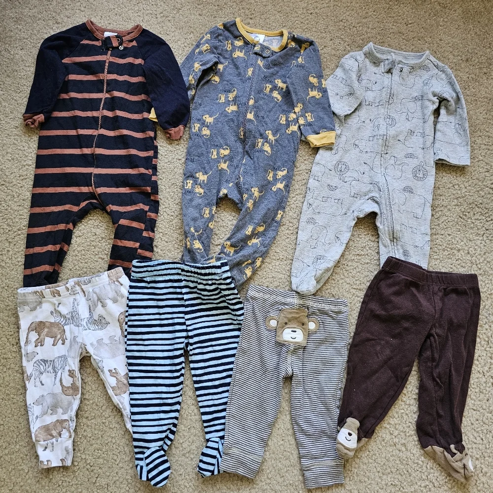 26pc baby boy clothing 3 6 month pants onesie romper sweatshirts sleepers